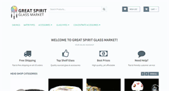 Desktop Screenshot of greatspiritglassmarket.com